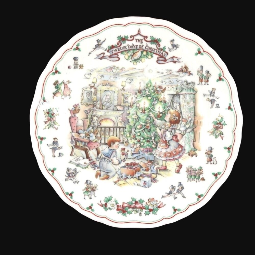 Vintage Royal Doulton 1989 Collector Plate "Twelve Days of Christmas" Christine